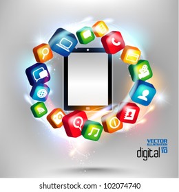 modern conceptual digital application social network design