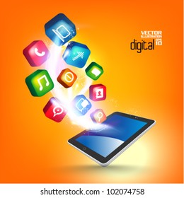 modern conceptual digital application social network design