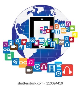modern conceptual digital application social network design