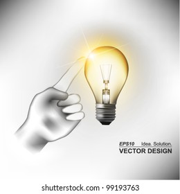 modern conceptual digital light bulb design
