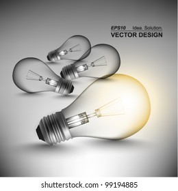 modern conceptual digital light bulb design