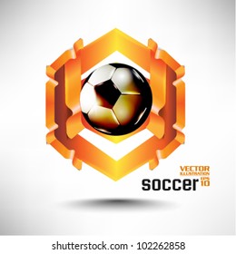 modern conceptual digital soccer vector design