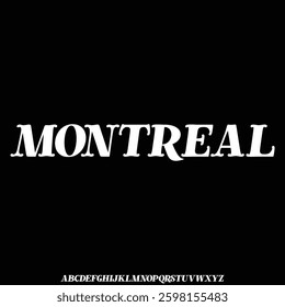 Modern condensed display font vector with ligature