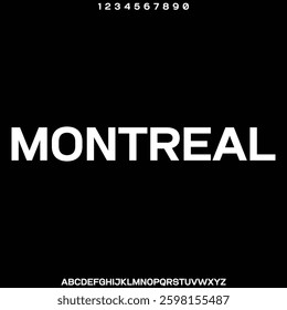 Modern condensed display font vector with ligature