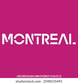 Modern condensed display font vector with ligature