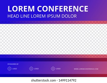 Modern Conference background flyer layout.Minimal geometric design.Eps10 vector.