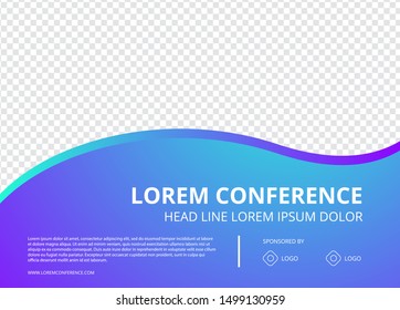 Modern Conference background flyer layout.Minimal geometric design.Eps10 vector.