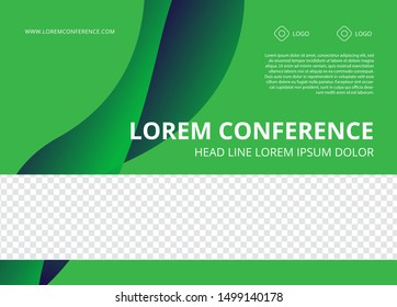 Modern Conference background flyer layout.Minimal geometric design.Eps10 vector.