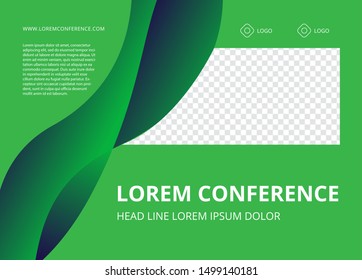 Modern Conference background flyer layout.Minimal geometric design.Eps10 vector.