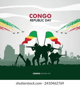 modern congo national day illustration