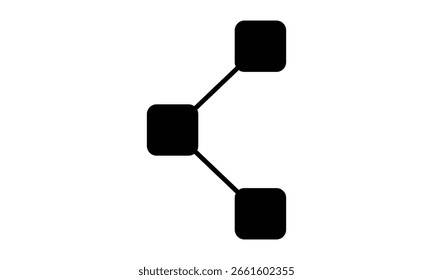 Modern connection technology icon design