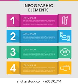 Modern connector infographic template. infographic design with connector icons includes wire, phone cable. can be used for presentation, diagram, annual report, web design.