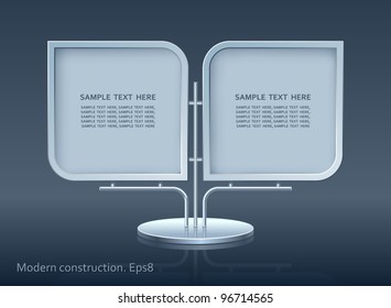 Modern construction, 3D, vector, design, Eps8