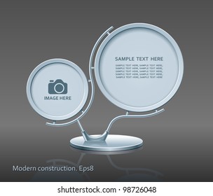 Modern construction, 3D, vector, design, Eps8