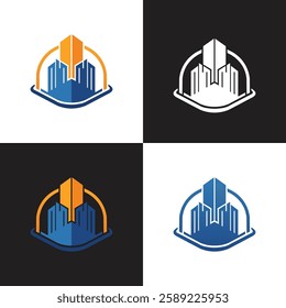 Modern Construction Building Logo Desig Real Estate and Architecture Icon