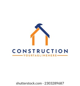 Modern Construction Building Logo Design Vector