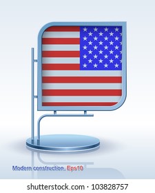 Modern construction, Independence Day, vector, design