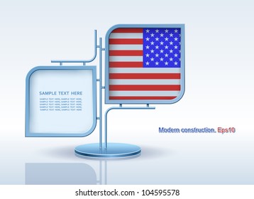 Modern construction, Independence Day, vector, design