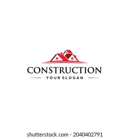 Modern CONSTRUCTION real estate home logo design