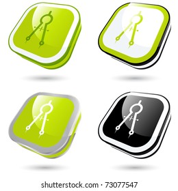 modern construction sign collection in 3D