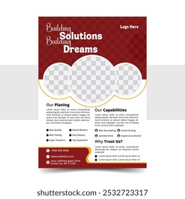  Modern Construction Template Flyer Design