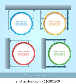 Modern construction, Web element design, vector, design