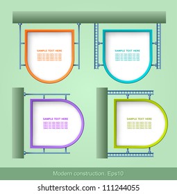 Modern construction, Web element design, vector, design