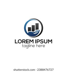 Diseño de logotipo de consultoría moderno modelo vectorial aislado 