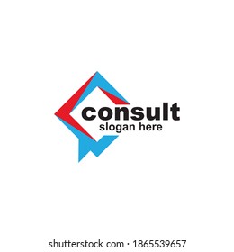 Modern Consulting Agency logo template designs, Simple Elegant Consult logo template
