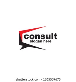 Diseños modernos de plantillas de logotipo de la Agencia de Consultoría, plantilla de logotipo de la Consulta Elegante Simple
