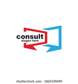 Modern Consulting Agency logo template designs, Simple Elegant Consult logo template
