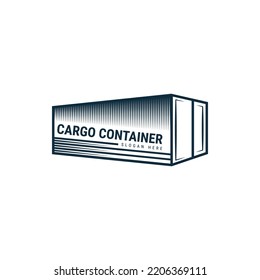 modern container or metal box logo design