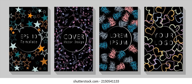  Modern contemporary art.  Star, dot halftone gradient effect, flat modern abstract design Geometric mock-up texture.