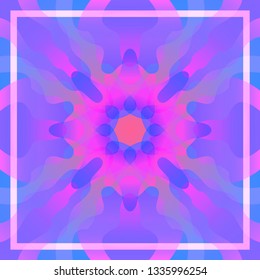 modern contemporary colorful floral and frame pattern