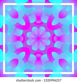 modern contemporary colorful floral and frame pattern