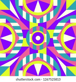 modern contemporary geometric colorful pattern