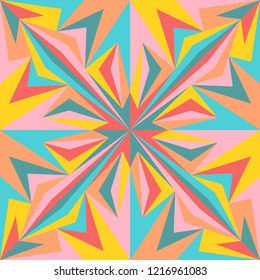 modern contemporary geometric switching colorful pattern