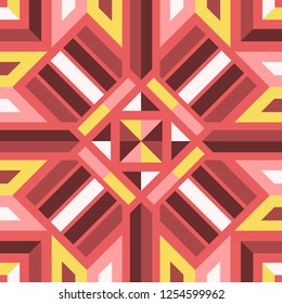 modern contemporary geometric switching colors pattern