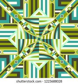 modern contemporary green geometric pattern
