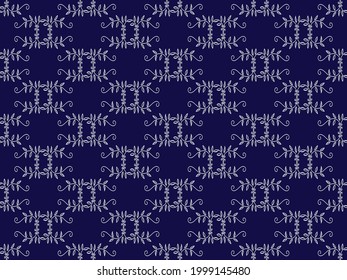 Modern contemporary style pattern design. Seamless for background, carpet, wallpaper, clothing, wrap, batik, fabric, sarong, embroidery, style, Vector Image