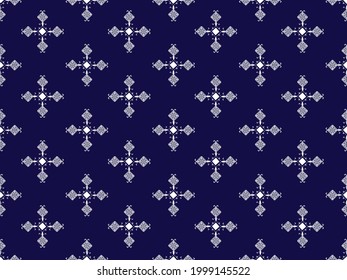 Modern contemporary style pattern design. Seamless for background, carpet, wallpaper, clothing, wrap, batik, fabric, sarong, embroidery, style, Vector Image