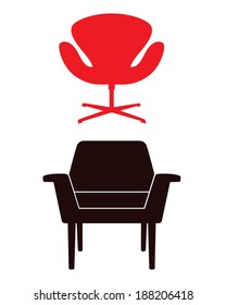 Modern and Contemporary Vector Chair Set