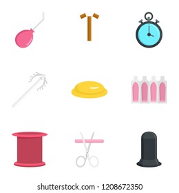 Modern contraception icon set. Flat set of 9 modern contraception vector icons for web design