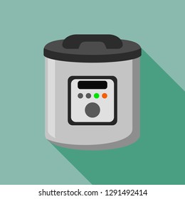 Modern cooker icon. Flat illustration of modern cooker vector icon for web design