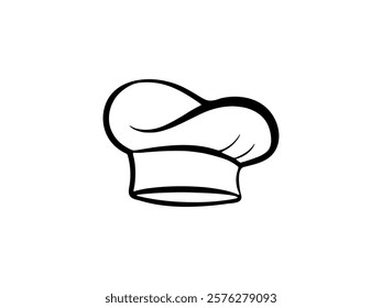 Modern Cooking Logo for Bakery, Café, and Catering Services, Minimalist Chef Hat Illustration 