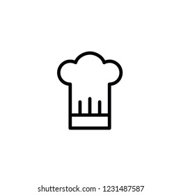 Modern cook's hat icon