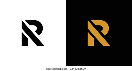 Modern and cool AR logo design 
