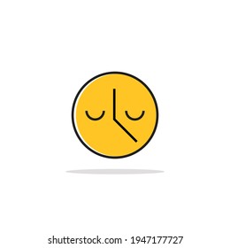 Modern and cool bedtime illustration logo