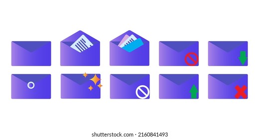 modern and cool colored letter logo vector suitable for logo design or mailing or message sending symbols

