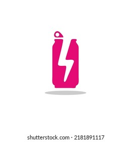 modern cool energy drink can logo